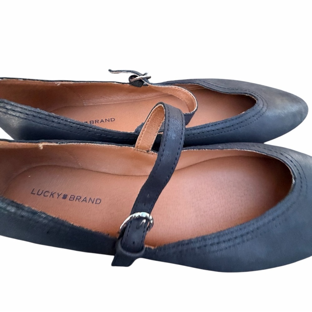 Lucky Brand Black Mary Jane Strap Flats size 9 - Picture 4 of 7